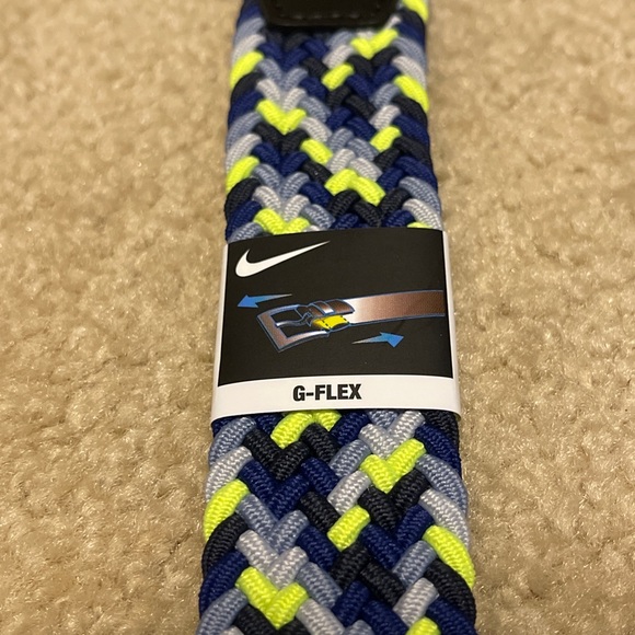 Rare Nike G-Flex Webbed Golf Belt Multicolored - Picture 3 of 5